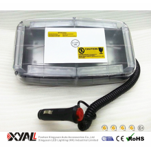 11 "polegadas 24 w forte estroboscópio magnético piscando conduziu a mini luz de advertência giratória mini